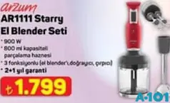ARZUM AR1111 STARRY EL BLENDER SETİ ARZUM AR1111 STARRY EL BLENDER SETİ